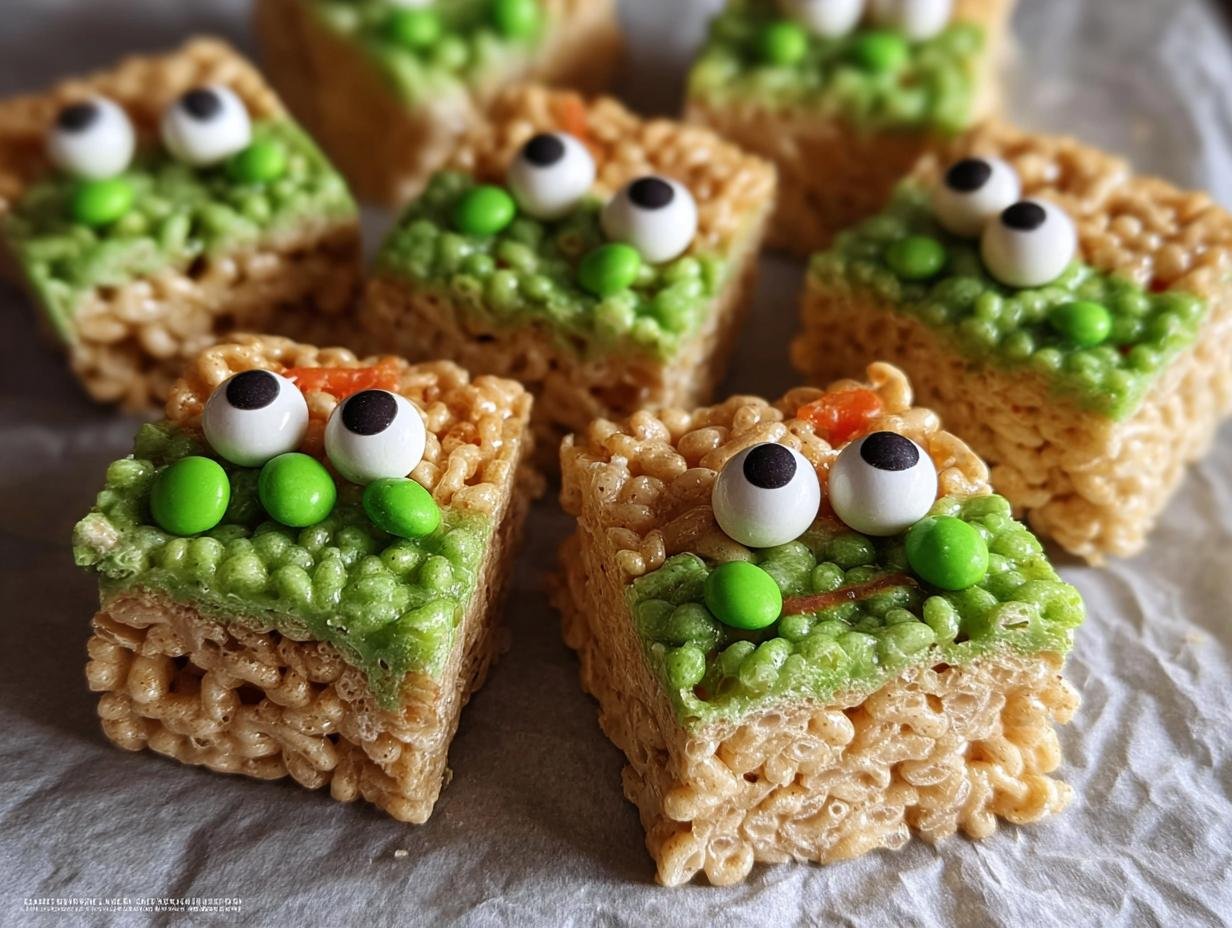 Monster Rice Krispies Treats: 1 Spooky Recipe - Monster Rice Krispies Treats - additional detail