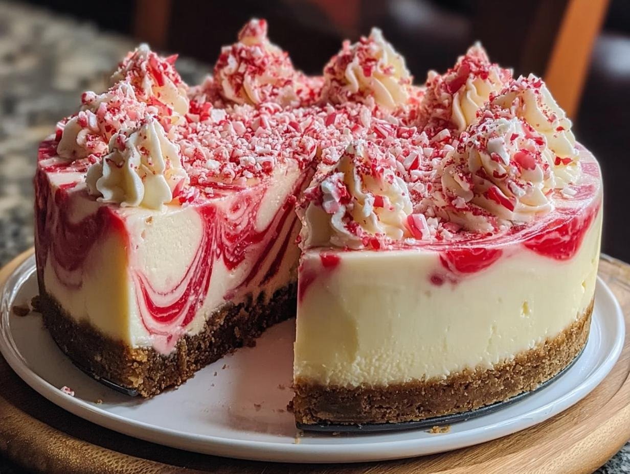 Peppermint Swirl Cheesecake Incredible