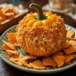 Pumpkin Shaped Cheese Bal
