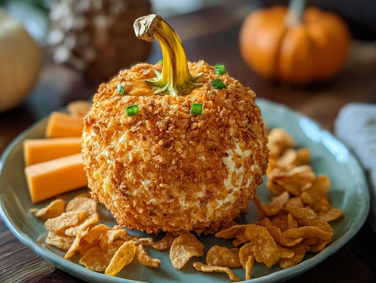 Pumpkin Shaped Cheese Ball: Your Perfect Fall Appetizer - Pumpkin Shaped Cheese Bal - additional detail