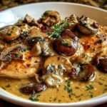 Smothered Chicken Mushroom Wine