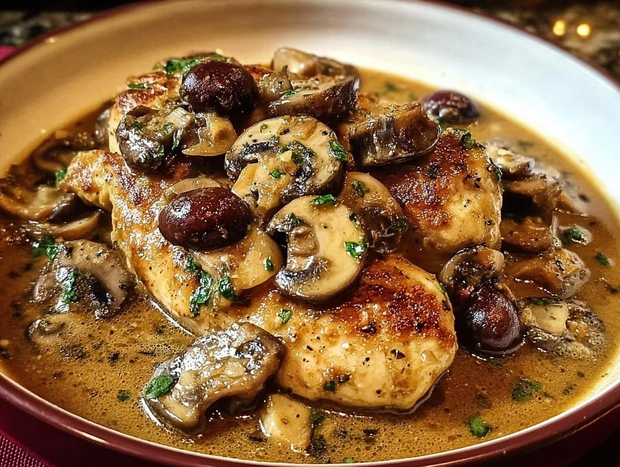 Smothered Chicken Mushroom Wine: 4 Simple Steps - Smothered Chicken Mushroom Wine - additional detail