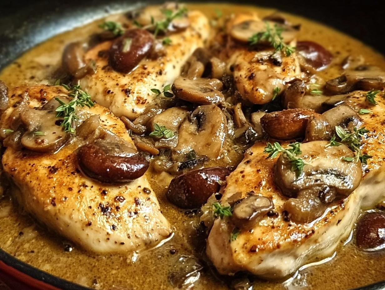 Smothered Chicken Mushroom Wine: 4 Simple Steps - Smothered Chicken Mushroom Wine - additional detail