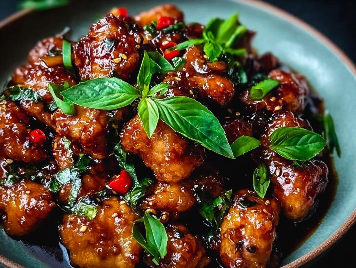 Sticky Basil Chicken