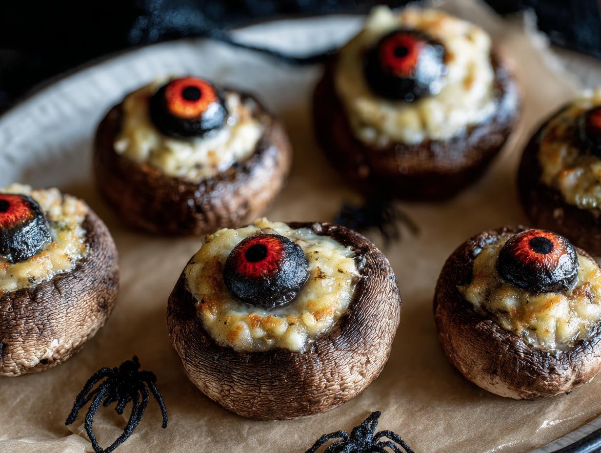 Stuffed Mushroom Eyeballs