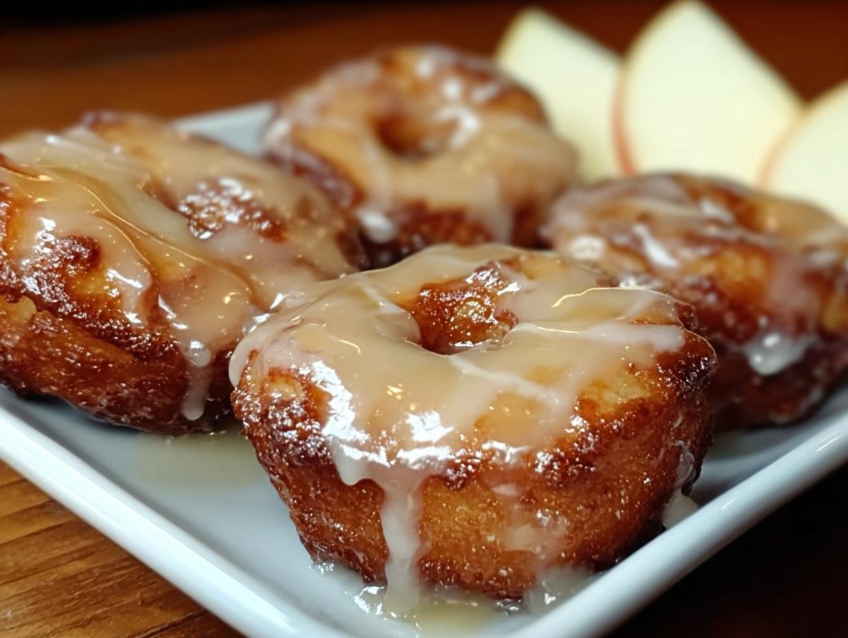 Warm Baked Apple Fritters