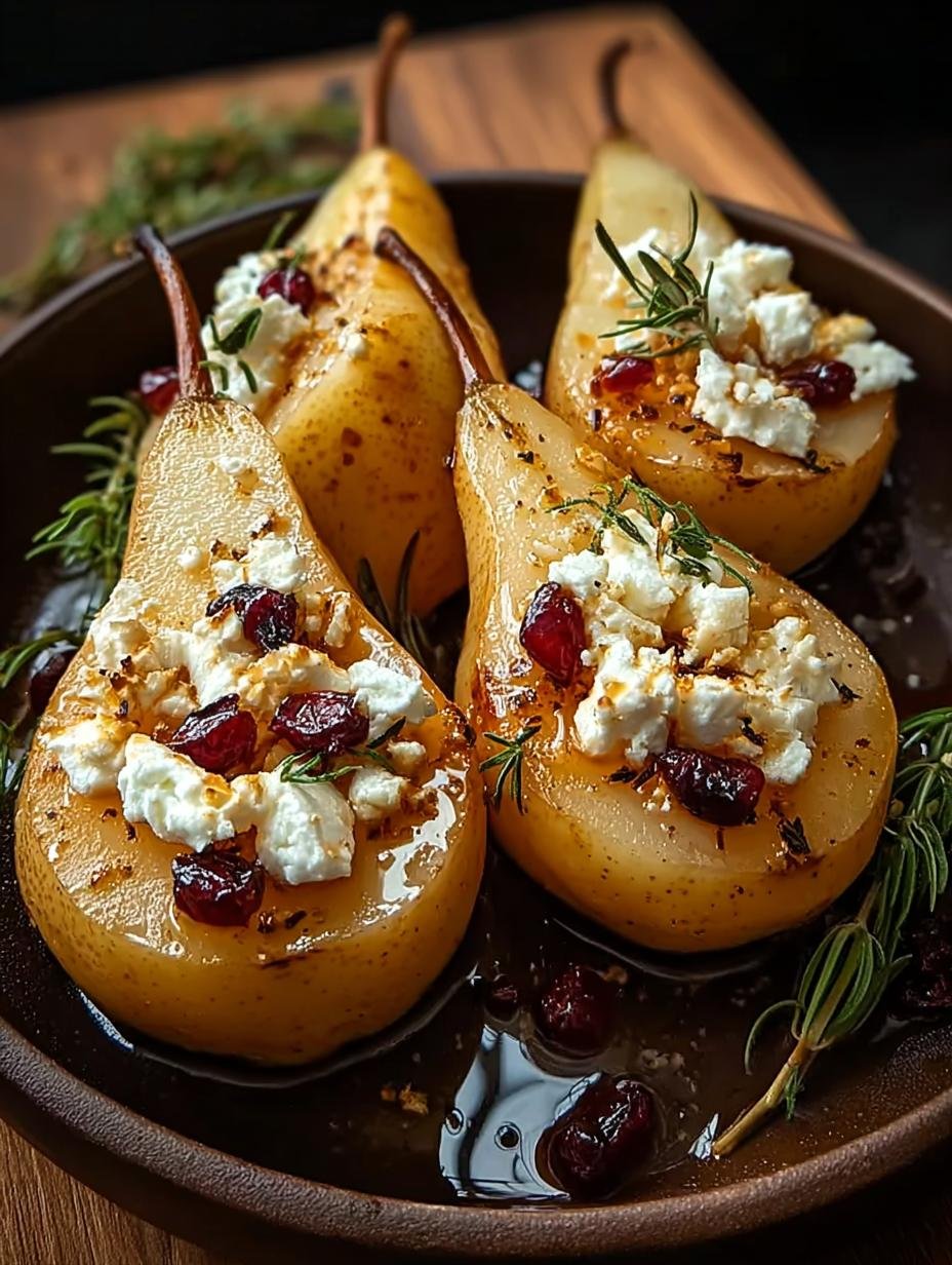 Baked Pears Feta Honey