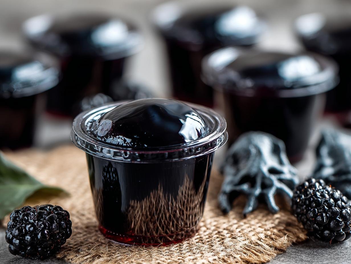 Black Jello Shots: 4 Stunning Recipes Your Guests Will Love - Black Jello Shots - additional detail