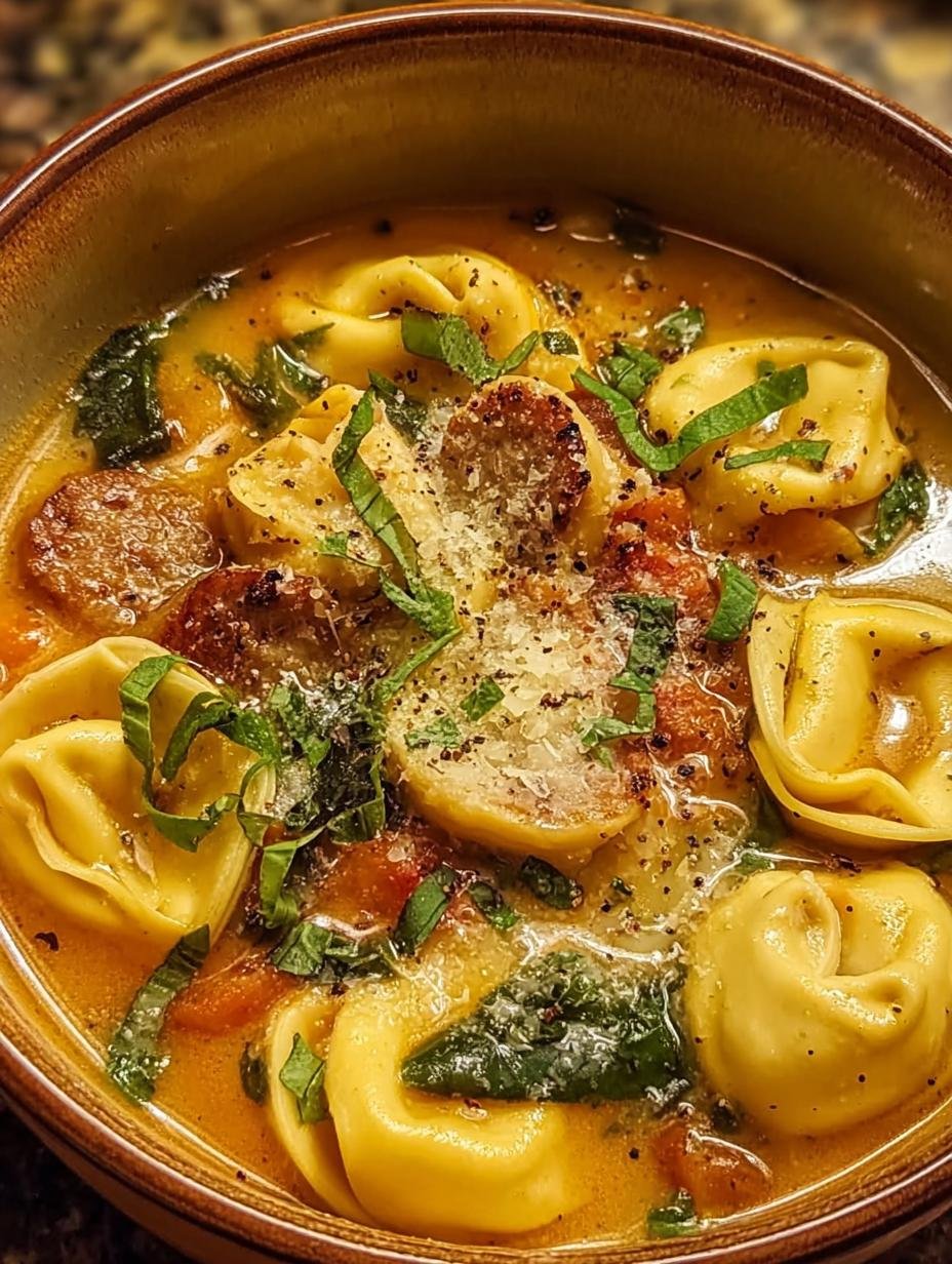 Butternut Squash Sausage Tortellini: Amazing 45-Min Soup - Butternut Squash Sausage Tortellini - additional detail