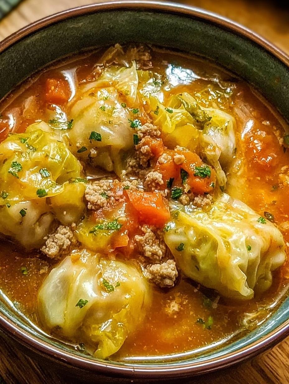 Incredible Cabbage Roll Soup: A Flavorful 1-Pot Meal - Cabbage Roll Soup Incredible - serving suggestion