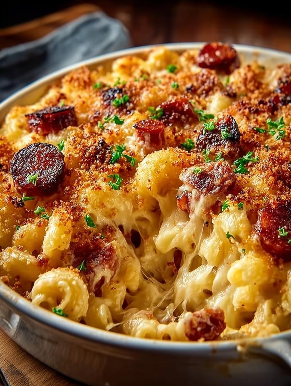 Cajun Mac Cheese Andouille