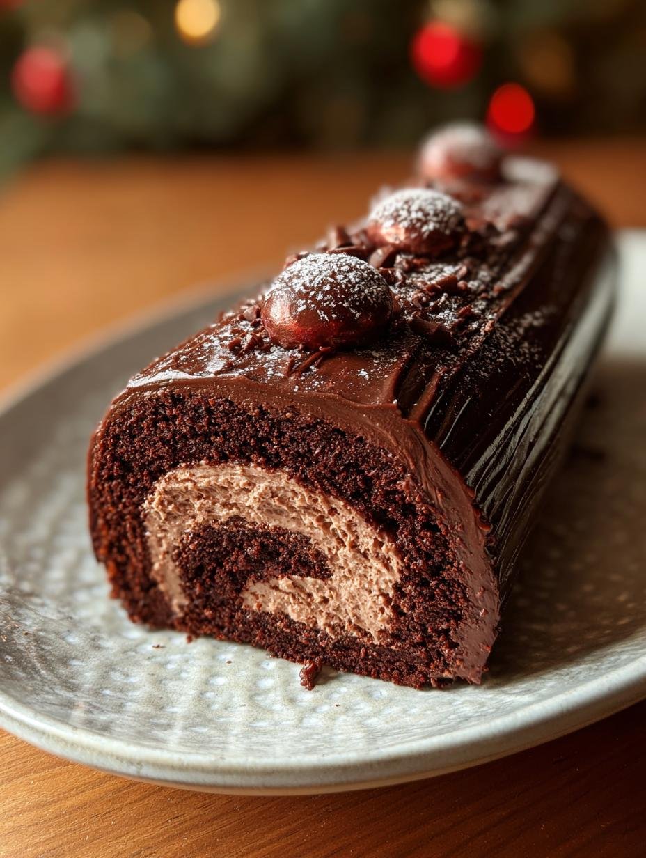 Chocolate Brownie Yule Log: Amazing 1-Hour Treat 1 Chocolate Brownie Yule Log: Amazing 1-Hour Treat - Chocolate Brownie Yule Log - additional detail