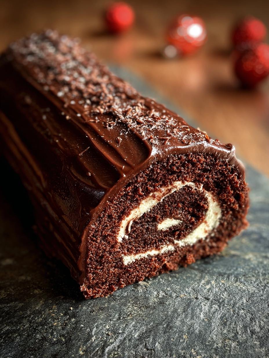 Chocolate Brownie Yule Log: Amazing 1-Hour Treat 2 Chocolate Brownie Yule Log: Amazing 1-Hour Treat - Chocolate Brownie Yule Log - additional detail