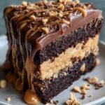Decadent Chocolate Peanut Butter Cake Bliss 4 Chocolate Peanut Butter Cake