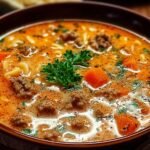 Delicious Creamy Parmesan Italian Beef Soup 3 Creamy Parmesan Italian Beef