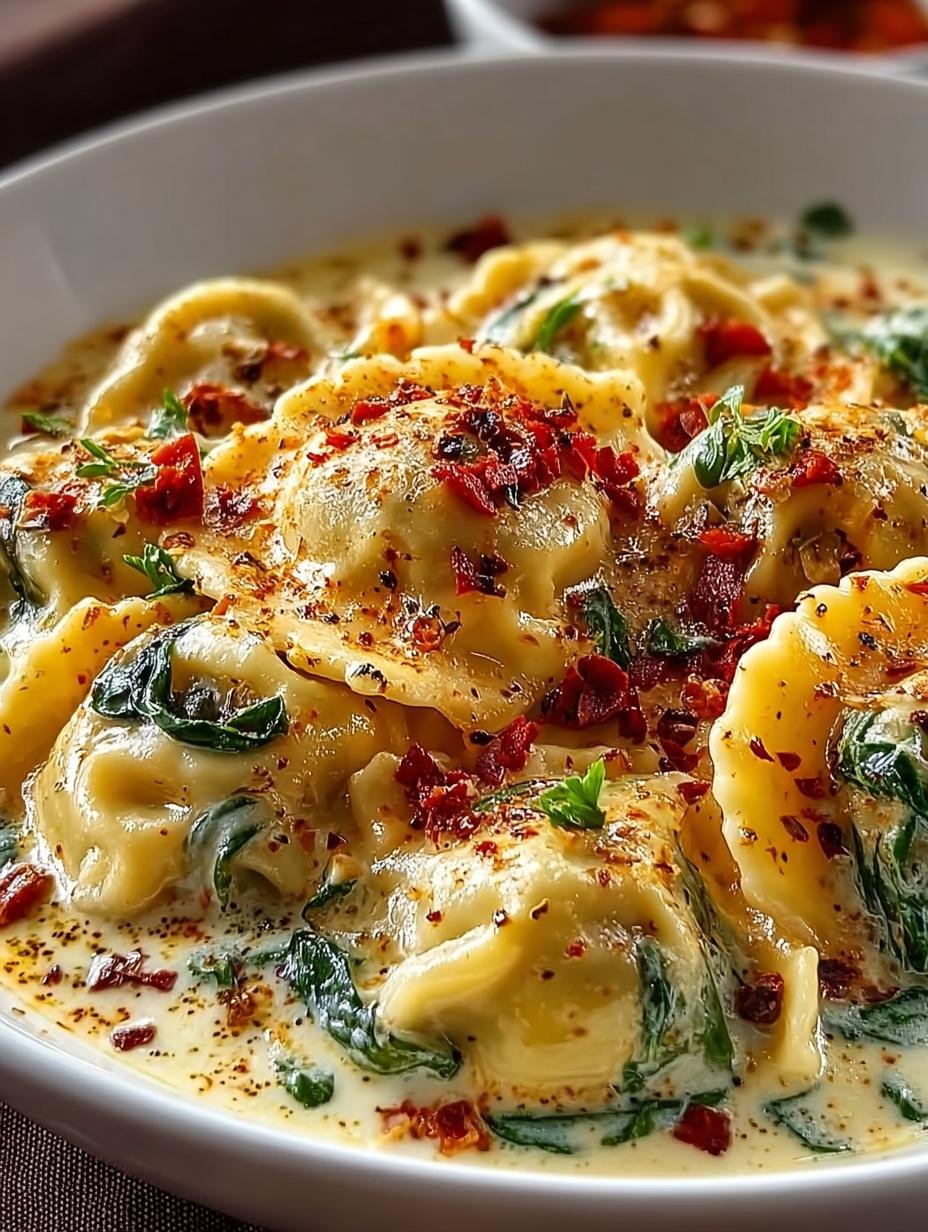 Creamy Tuscan Ravioli Soup: 7 Steps to Comforting Bliss 1 Creamy Tuscan Ravioli Soup: 7 Steps to Comforting Bliss - Creamy Tuscan Ravioli Soup - main visual representation