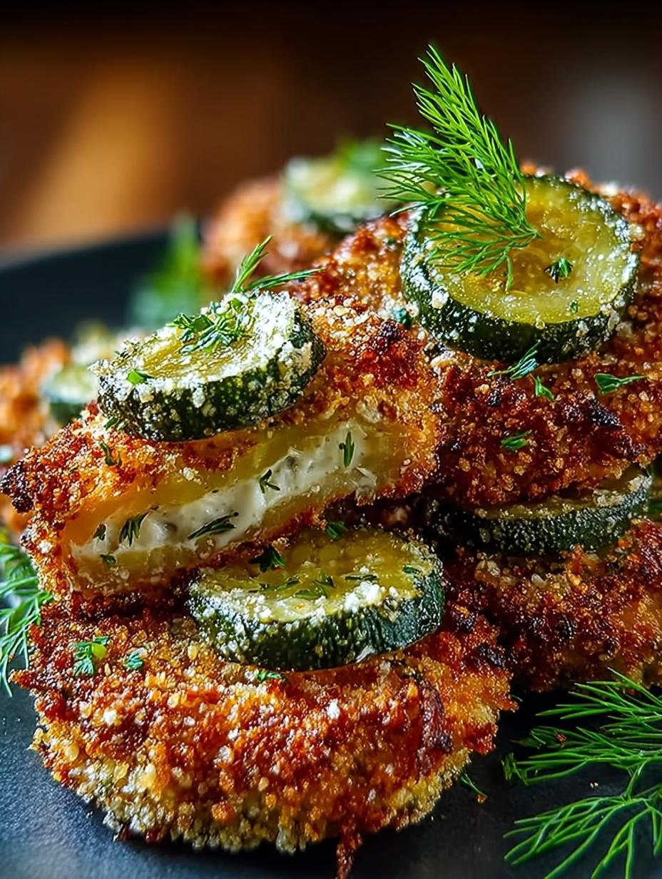 Crispy Dill Pickle Parmesan
