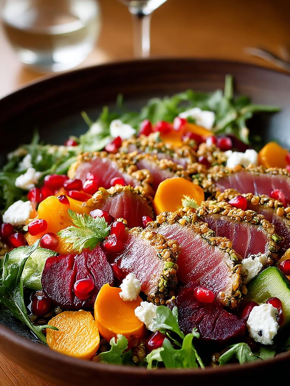 Delightful Autumn Harvest Salad with Pomegranates - Delightful Autumn Harvest Salad - additional detail