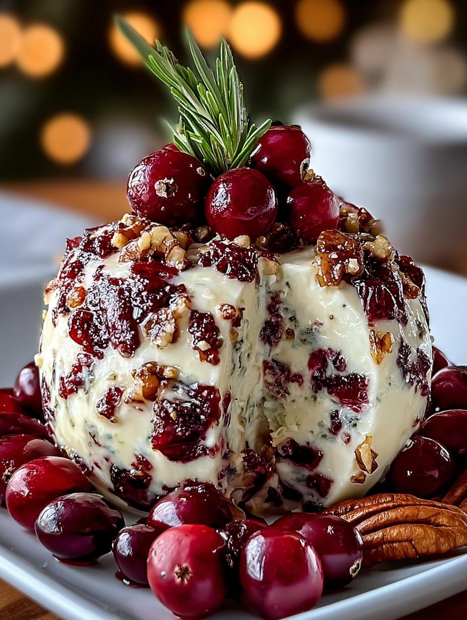 Festive Cranberry Pecan Cheese