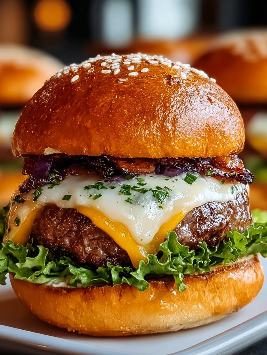 Garlic Overboard Burgers with