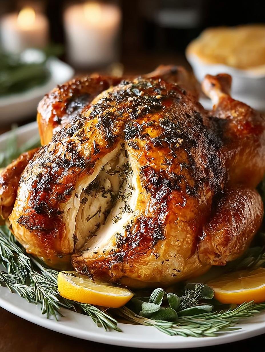 Garlic Thanksgiving Turkey That Melts in Your Mouth - Garlic Thanksgiving Turkey - main visual representation