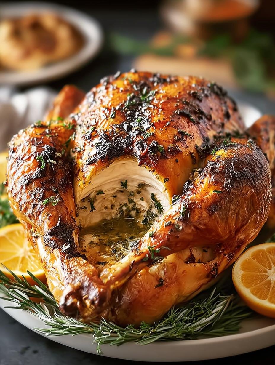 Garlic Thanksgiving Turkey That Melts in Your Mouth - Garlic Thanksgiving Turkey - additional detail