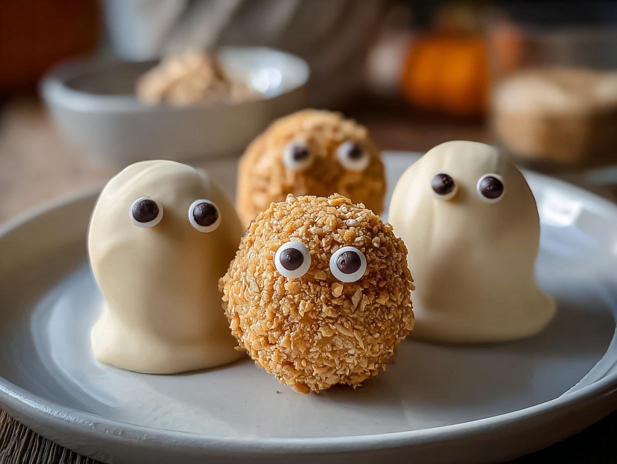Ghostly Peanut Butter Balls: 10 Awesome Tips 1 Ghostly Peanut Butter Balls: 10 Awesome Tips - Ghostly Peanut Butter Balls - additional detail