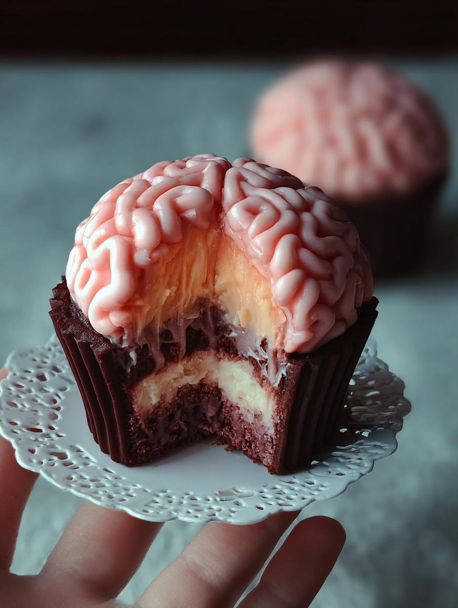Halloween Brain Cupcake