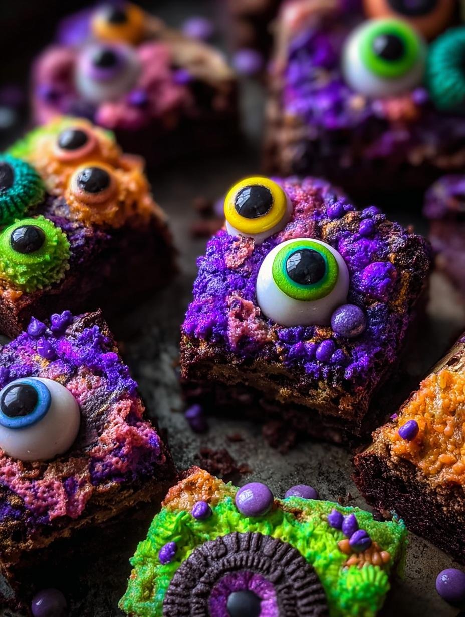 Halloween Monster Brownies