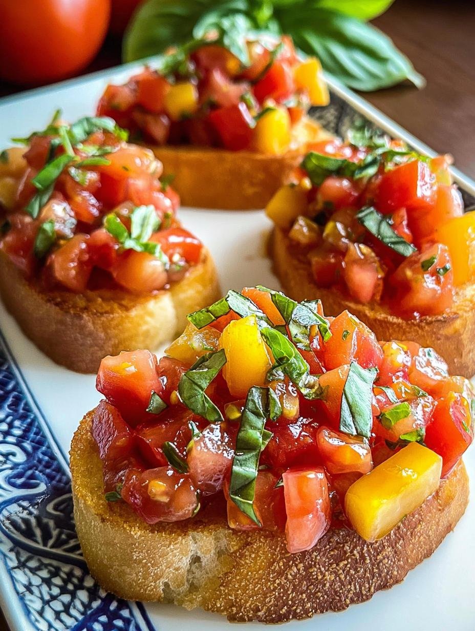 Irresistible Tomato Bruschetta: 10 Min Fresh Joy 1 Irresistible Tomato Bruschetta Fresh - vibrant fresh tomatoes and basil topping