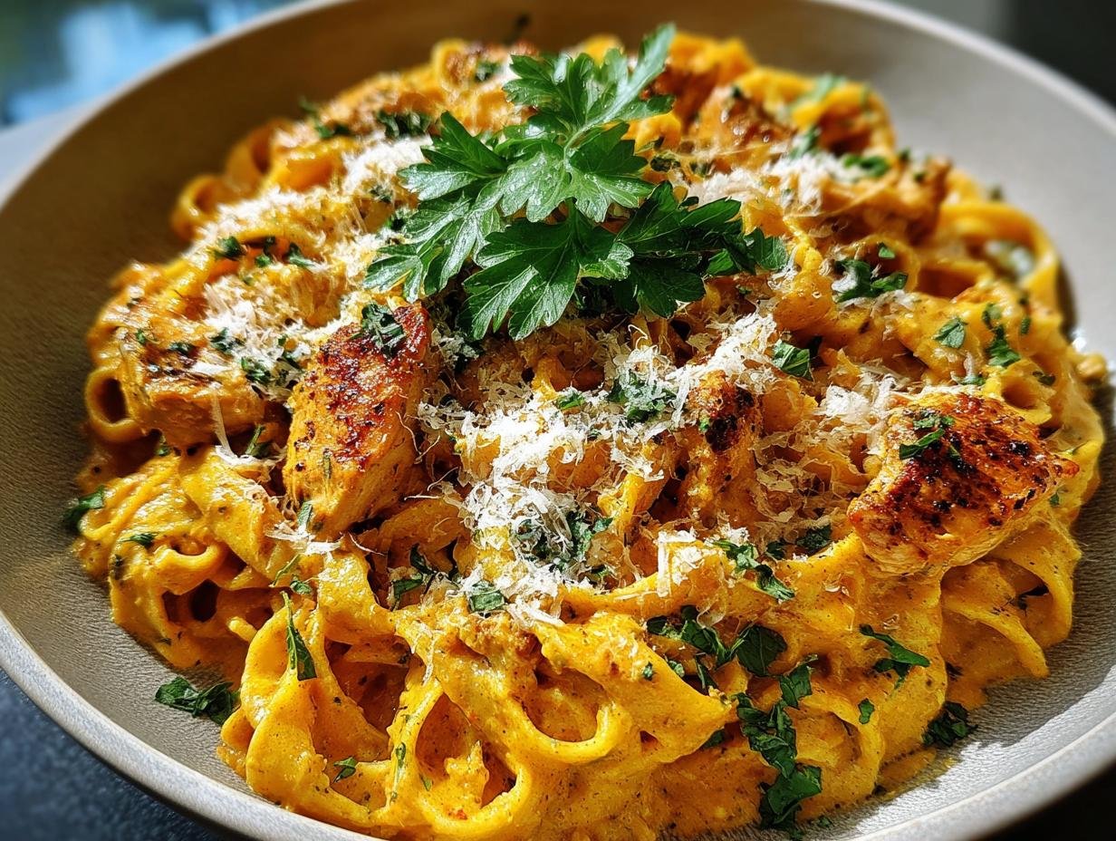 Marry Pumpkin Chicken Pasta