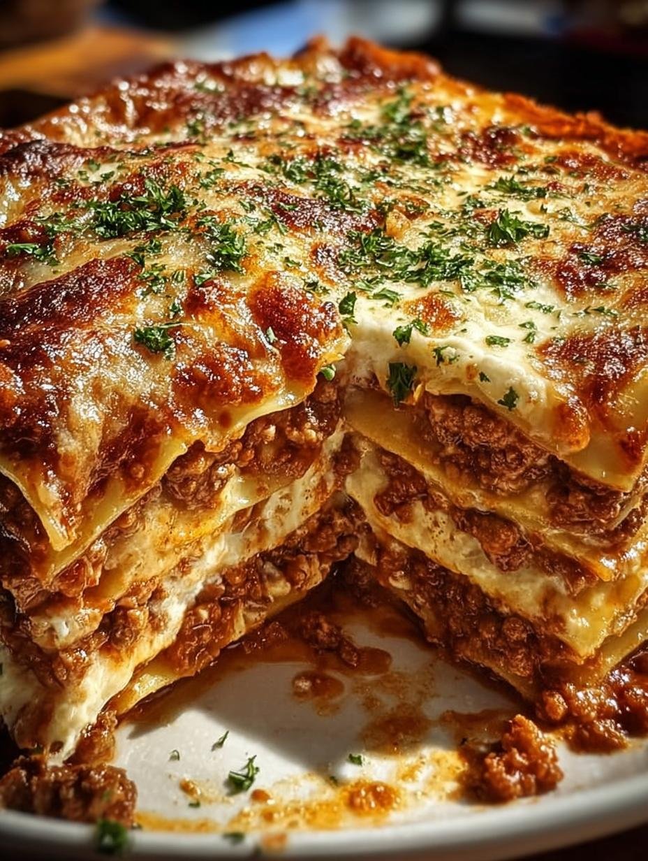 Million Dollar Lasagna: Incredible Comfort 1 Million Dollar Lasagna Incredible - layers of cheese and meat