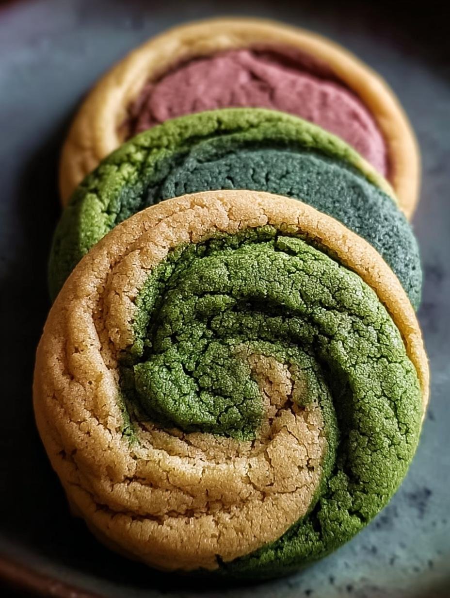 Neapolitan Matcha Cookies: 3 Flavor Joy - Neapolitan Matcha Cookies - additional detail