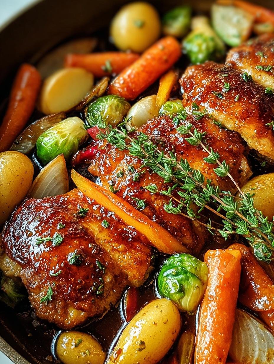 One Pan Balsamic Glazed