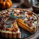 Onion Tart with Pumpkin