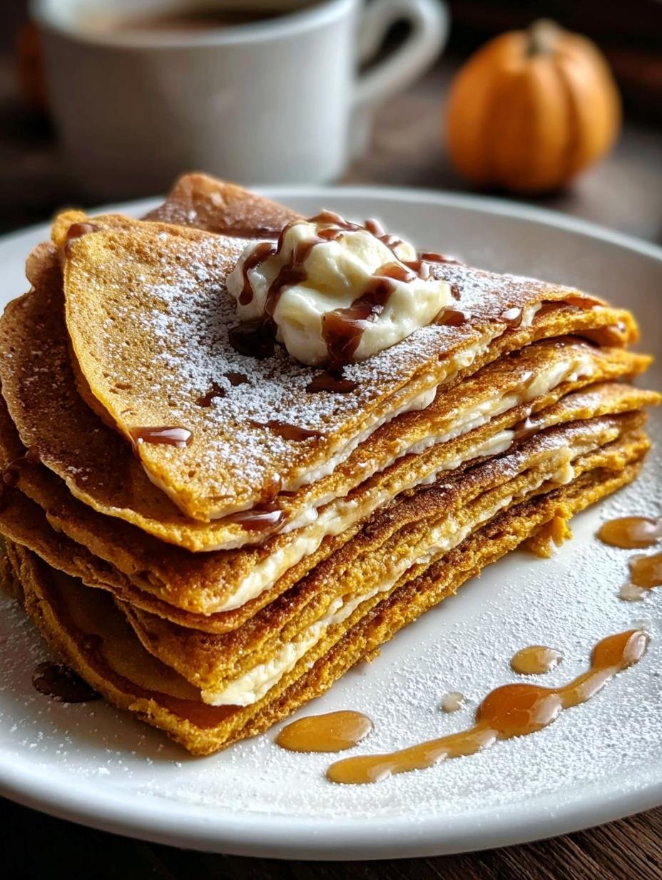 Pumpkin Crepes: Cozy Fall Treat in 5 Steps 2 Pumpkin Crepes: Cozy Fall Treat in 5 Steps - batter being poured into a hot pan