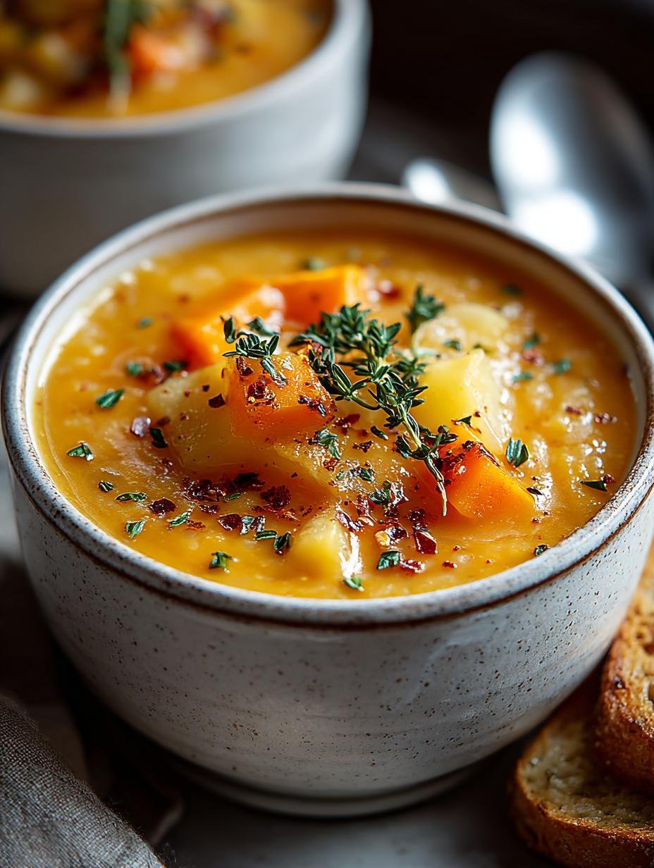 Delicious Roasted Winter Vegetable Soup for Cozy Nights - Roasted Winter Vegetable Soup - additional detail