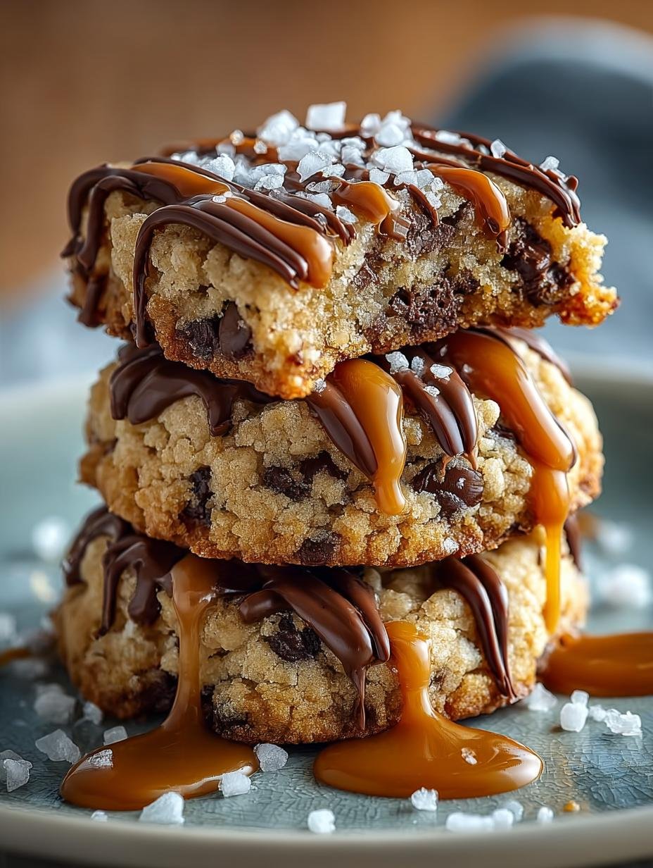 Salted Caramel Chocolate Chip Oat Cookie Bars Recipe - Salted Caramel Chocolate Chip - main visual representation