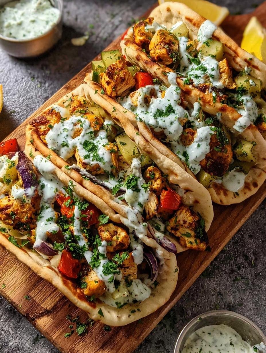 Sheet Pan Chicken Pitas