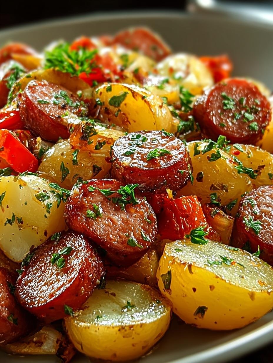 Smoked Sausage Potatoes One-Pan Meal for Easy Nights 1 Smoked Sausage Potatoes One-Pan Meal for Easy Nights - Smoked Sausage Potatoes One - main visual representation