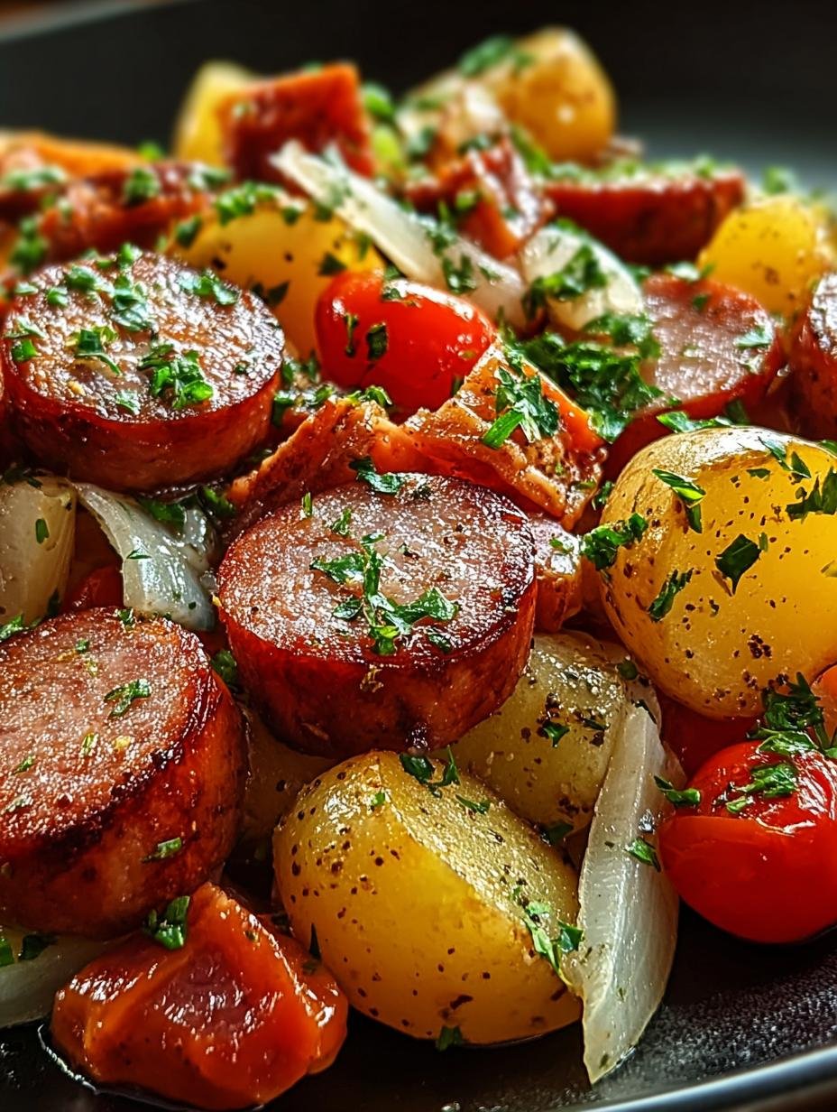 Smoked Sausage Potatoes One-Pan Meal for Easy Nights 2 Smoked Sausage Potatoes One-Pan Meal for Easy Nights - Smoked Sausage Potatoes One - additional detail