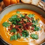 Spicy Chorizo Pumpkin Soup: 1 Satisfying Hug 3 Spicy Chorizo Pumpkin Soup