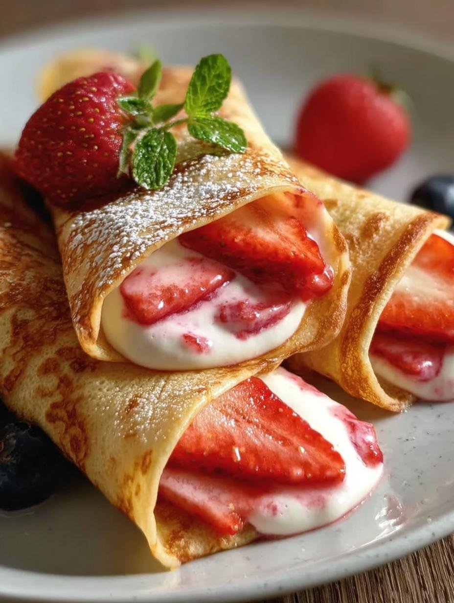 Strawberry Crepe Roll: 1 AMAZING Sweet Treat - Strawberry Crepe Roll You - additional detail