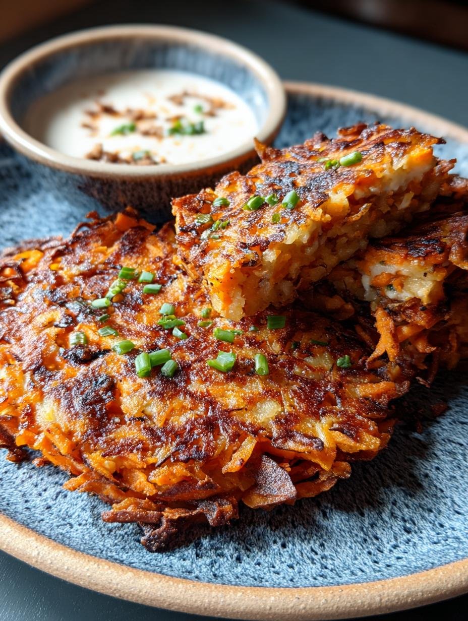 Crispy Sweet Potato Hash Browns: 1 Amazing Recipe 3 Crispy Sweet Potato Hash Browns - A close-up of perfectly baked sweet potato hash browns