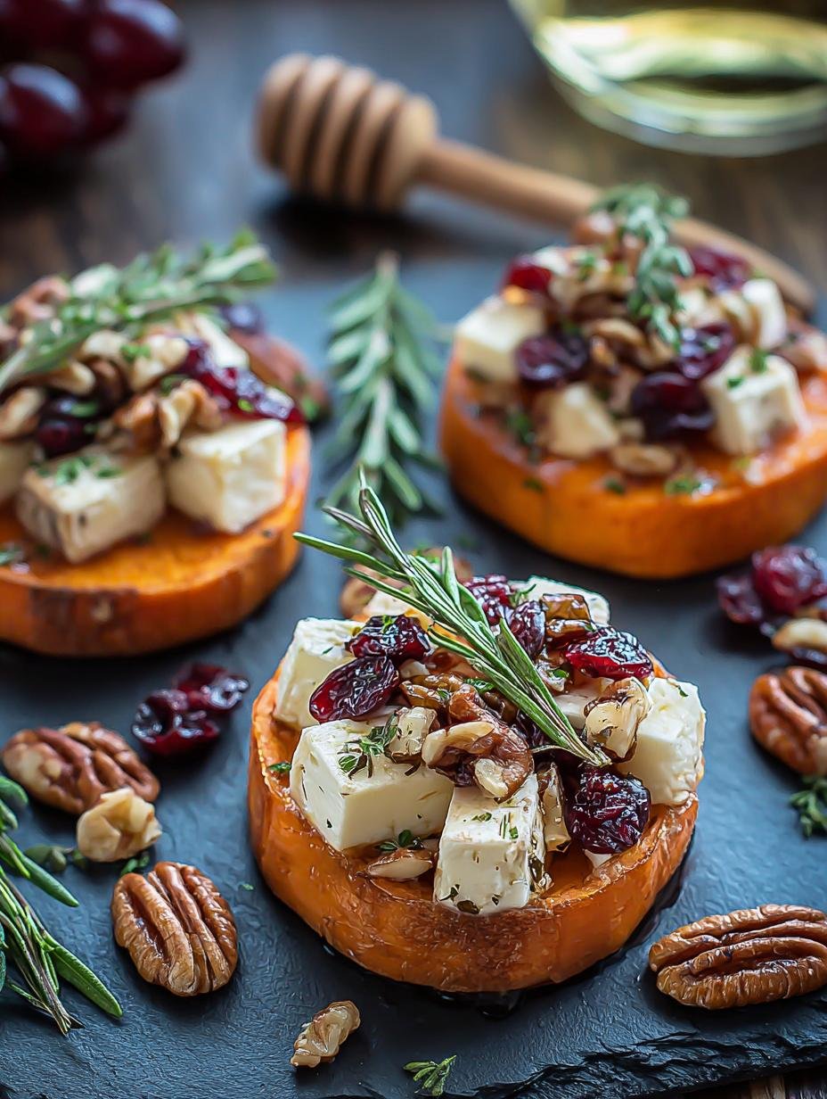 Sweet Potato Rounds Brie - Roasted Sweet Potato Rounds