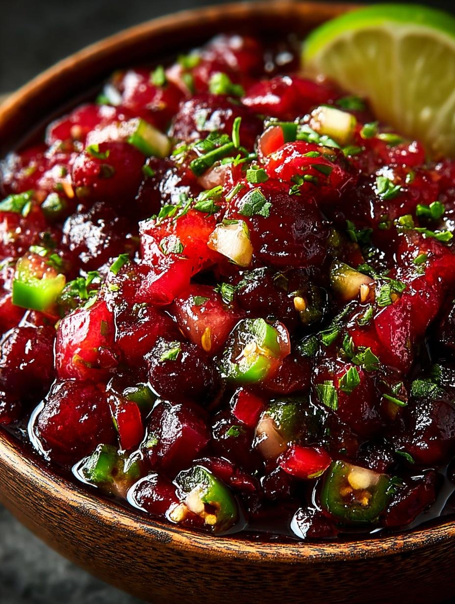 Zesty Cranberry Jalapeno Salsa