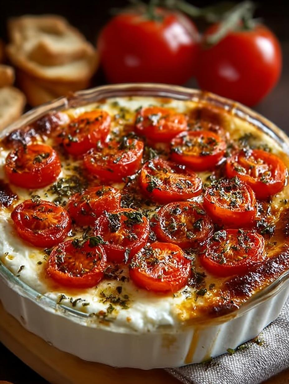 Caprese Dip Cheesy Bubbly