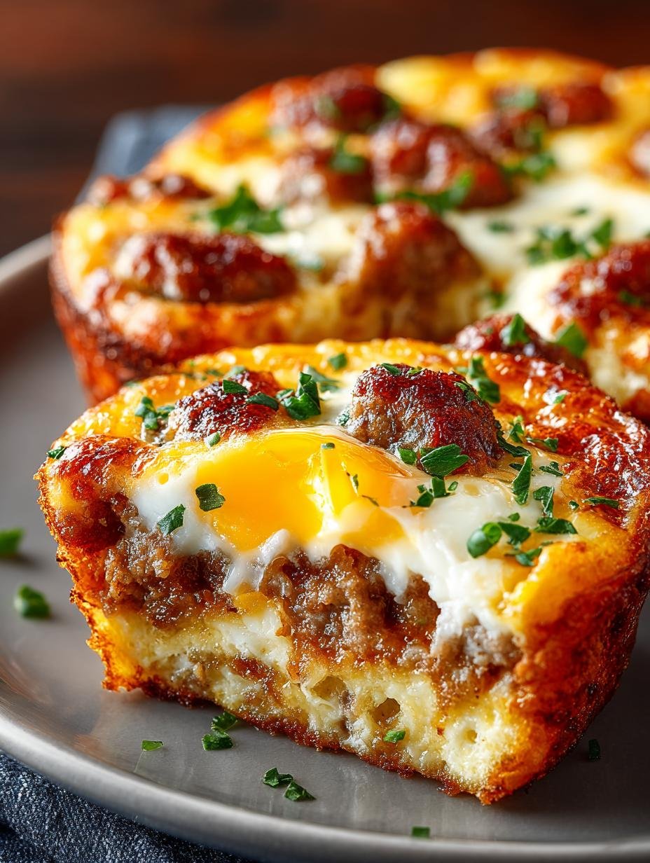 Cheesy Sausage Egg Breakfast Bites for a Delicious Start - Cheesy Sausage Egg Breakfast - main visual representation