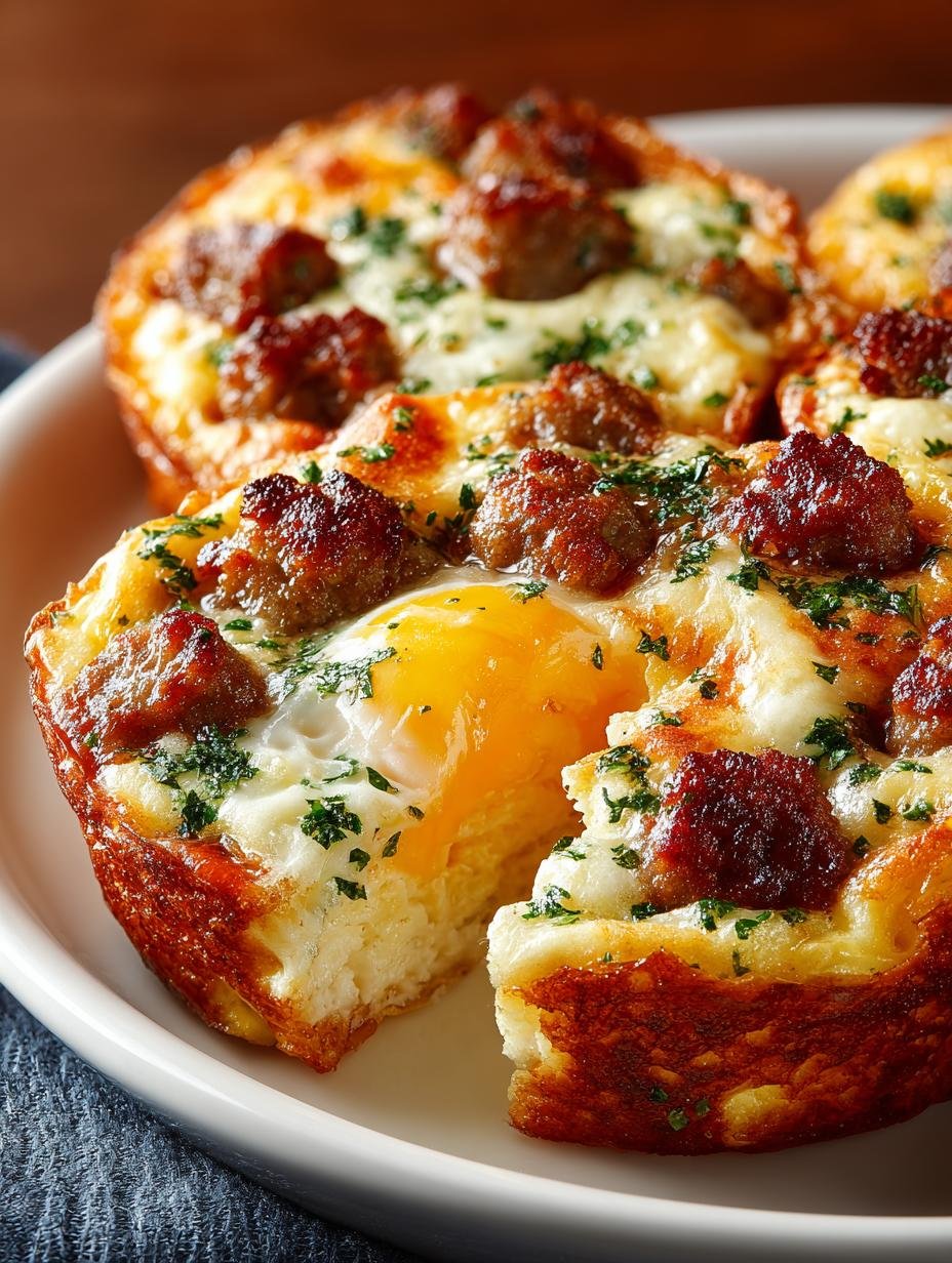 Cheesy Sausage Egg Breakfast