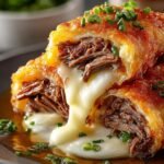 Cheesy Shredded Beef Crunch
